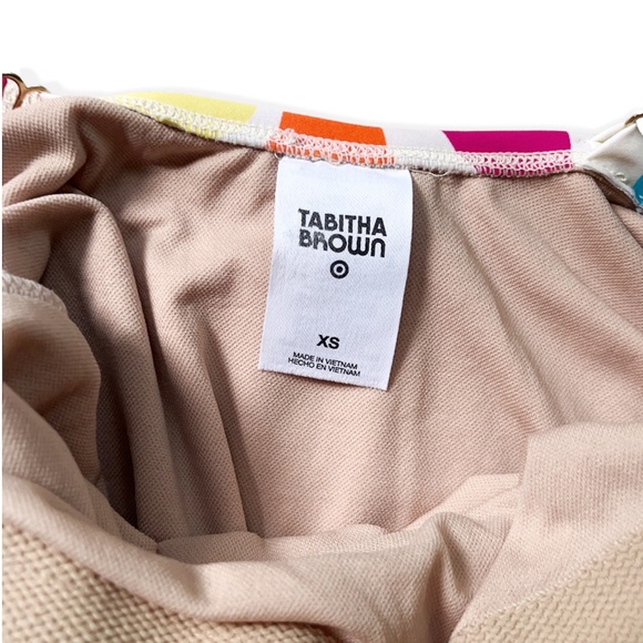 NWOT Tabitha Brown x Target Botanical Print Lowback One Piece Swimsuit, sz XS - Picture 8 of 10